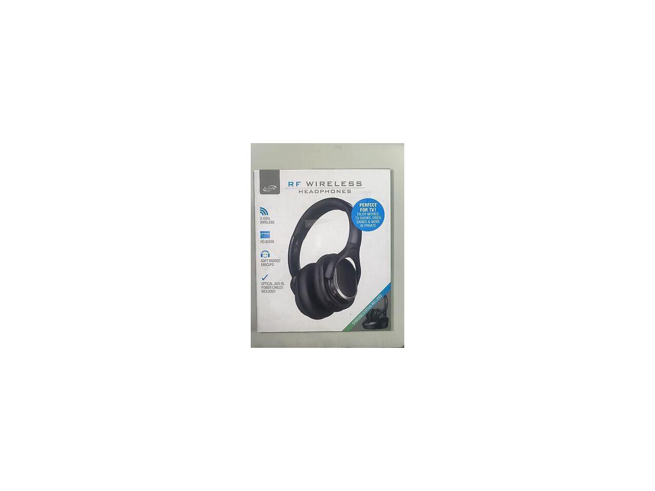 iLive RF Wireless Headphones IAHRF79B, Black